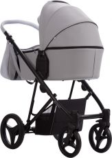 Детская коляска 2 в 1 Bebetto Flavio PRO 10 gray, 100% Эко-кожа